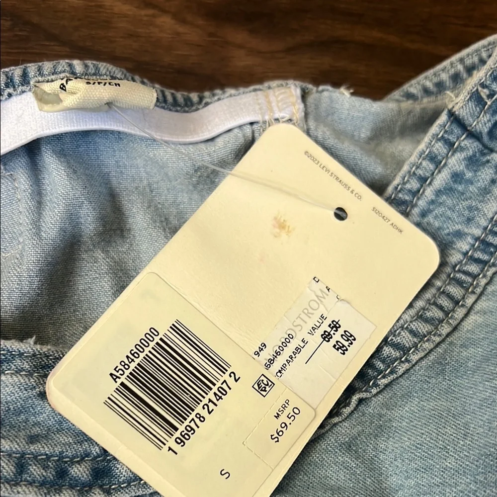 Levi’s Light Blue Denim Romper - Picture 2 of 2